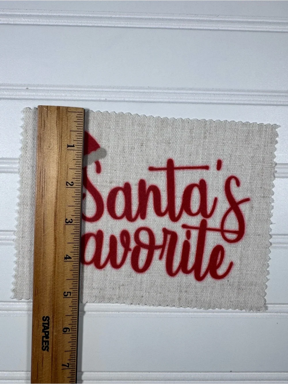 Santa's Favorite Kids Holiday Fabric Patch